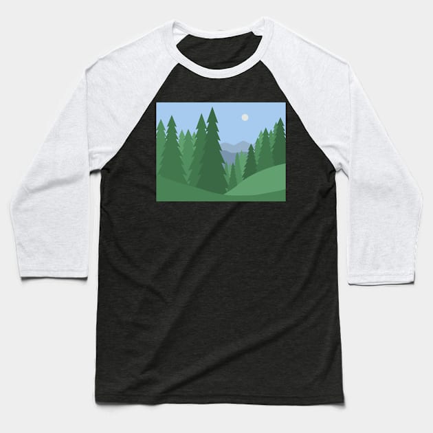 Summer in the mountains Baseball T-Shirt by TheLouisa